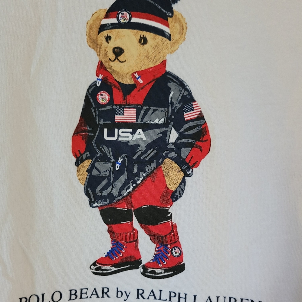 US Olympics Polo Bear by Ralph Lauren Boy's tee Large (12-14)